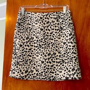 Animal print pencil skirt